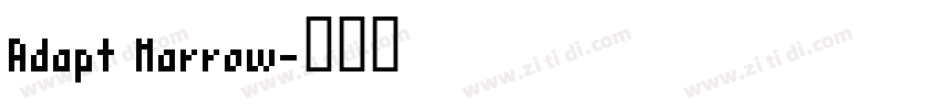 Adapt Narrow字体转换